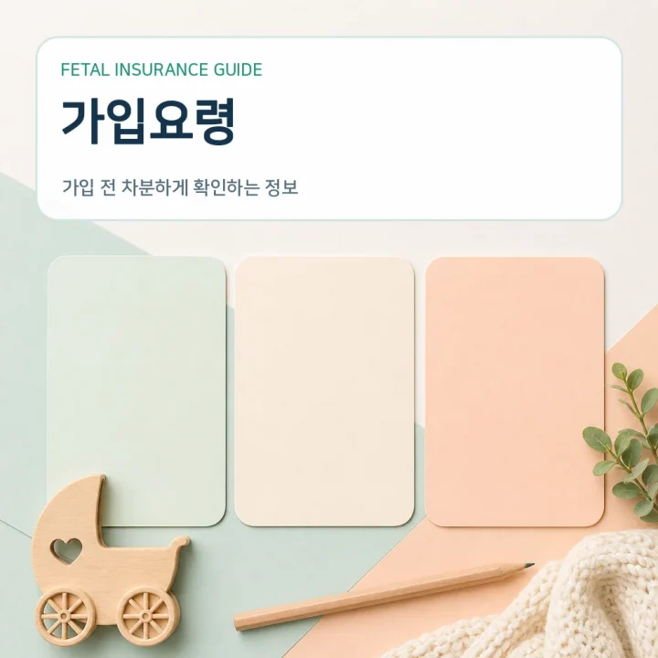 태아보험가입요령