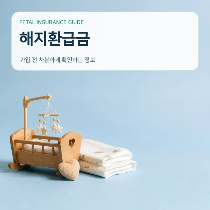 태아보험해지환급금