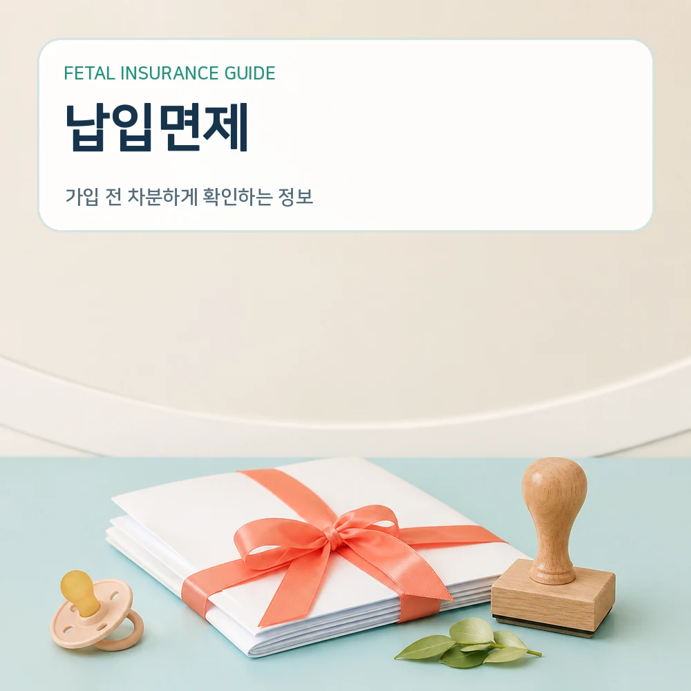 태아보험납입면제